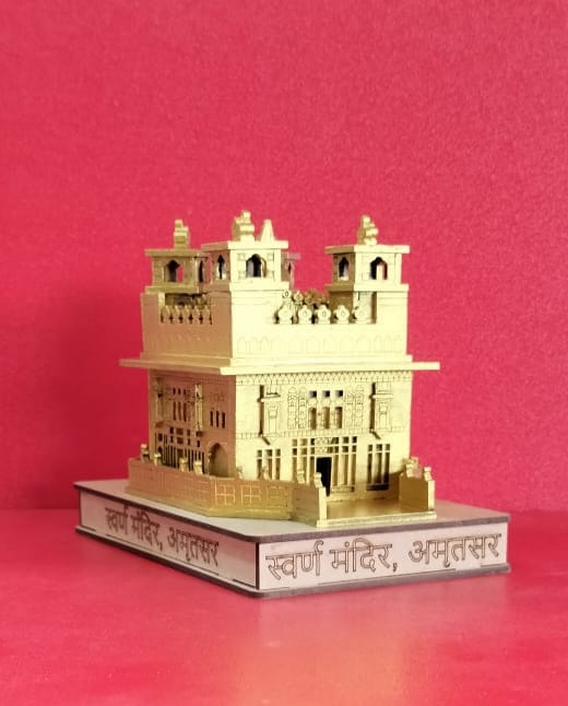 Small 3D Golden Temple Amritsar Miniature Model | Divine Décor Sri Harmandir Sahib Replica | Sacred Sikh Souvenir