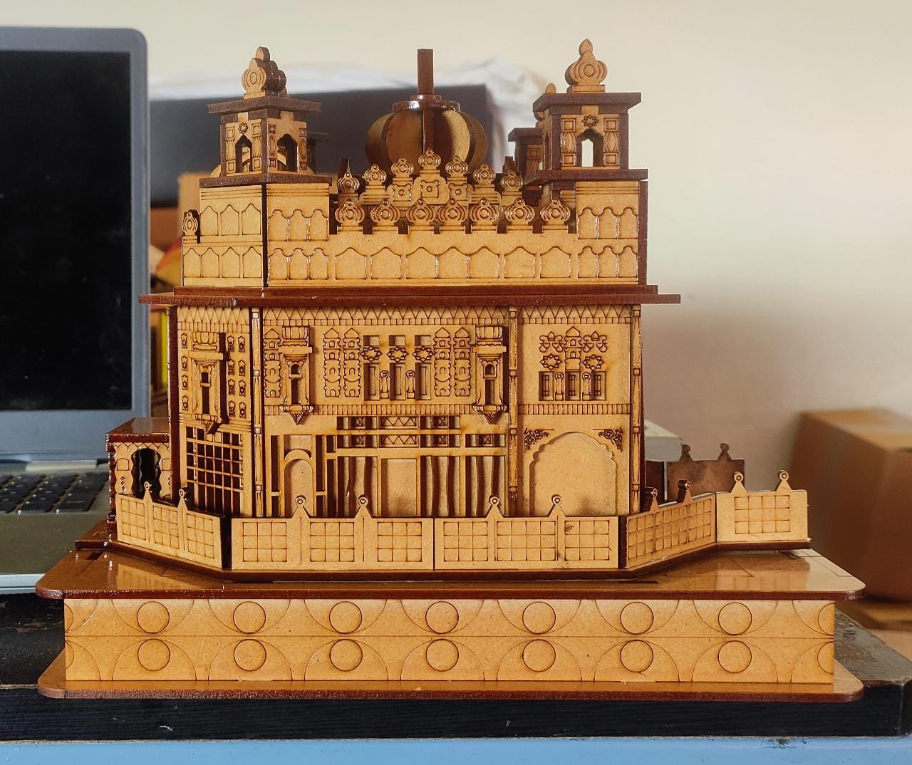 3D Golden Temple Amritsar Model | Exquisite Wooden Replica | Sacred Sikh Décor