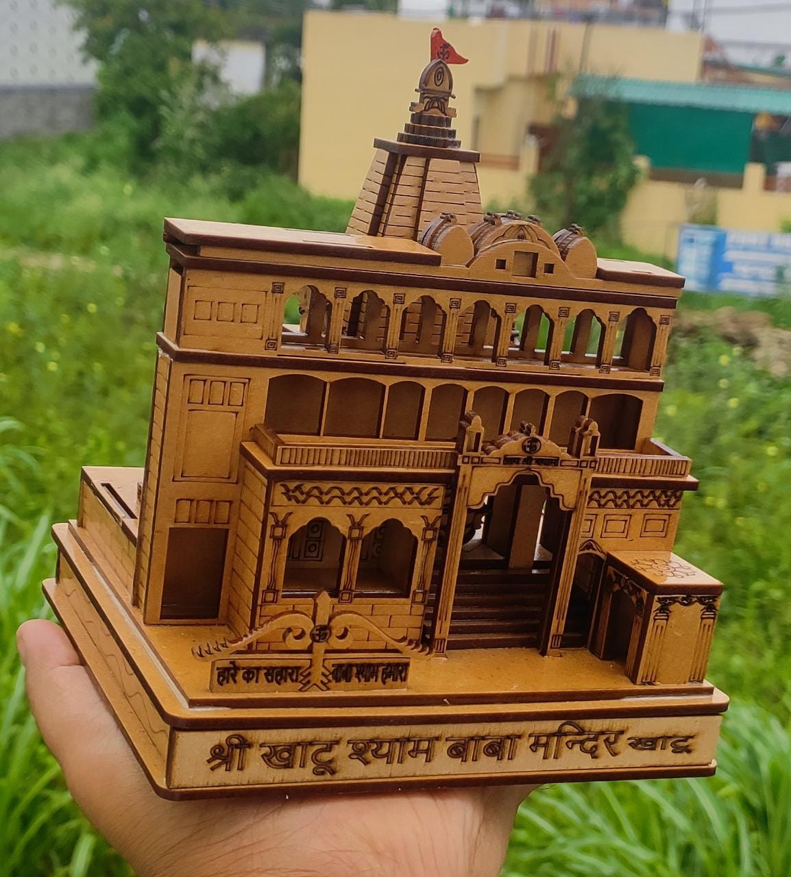 Khatu Shyam Mandir Large Beautiful Miniature | 3D Khatu Shyam Mandir model