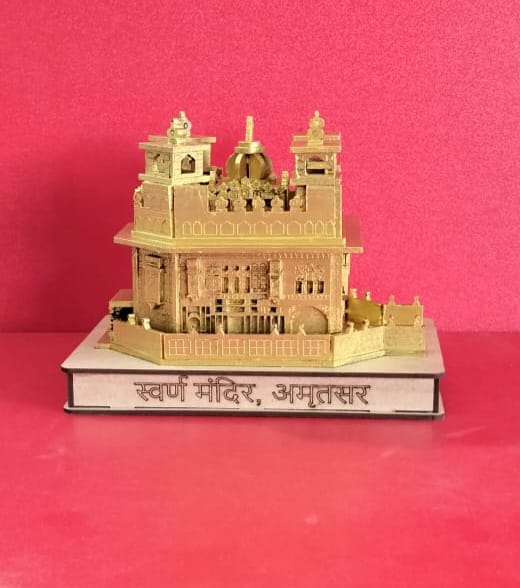 Small 3D Golden Temple Amritsar Miniature Model | Divine Décor Sri Harmandir Sahib Replica | Sacred Sikh Souvenir
