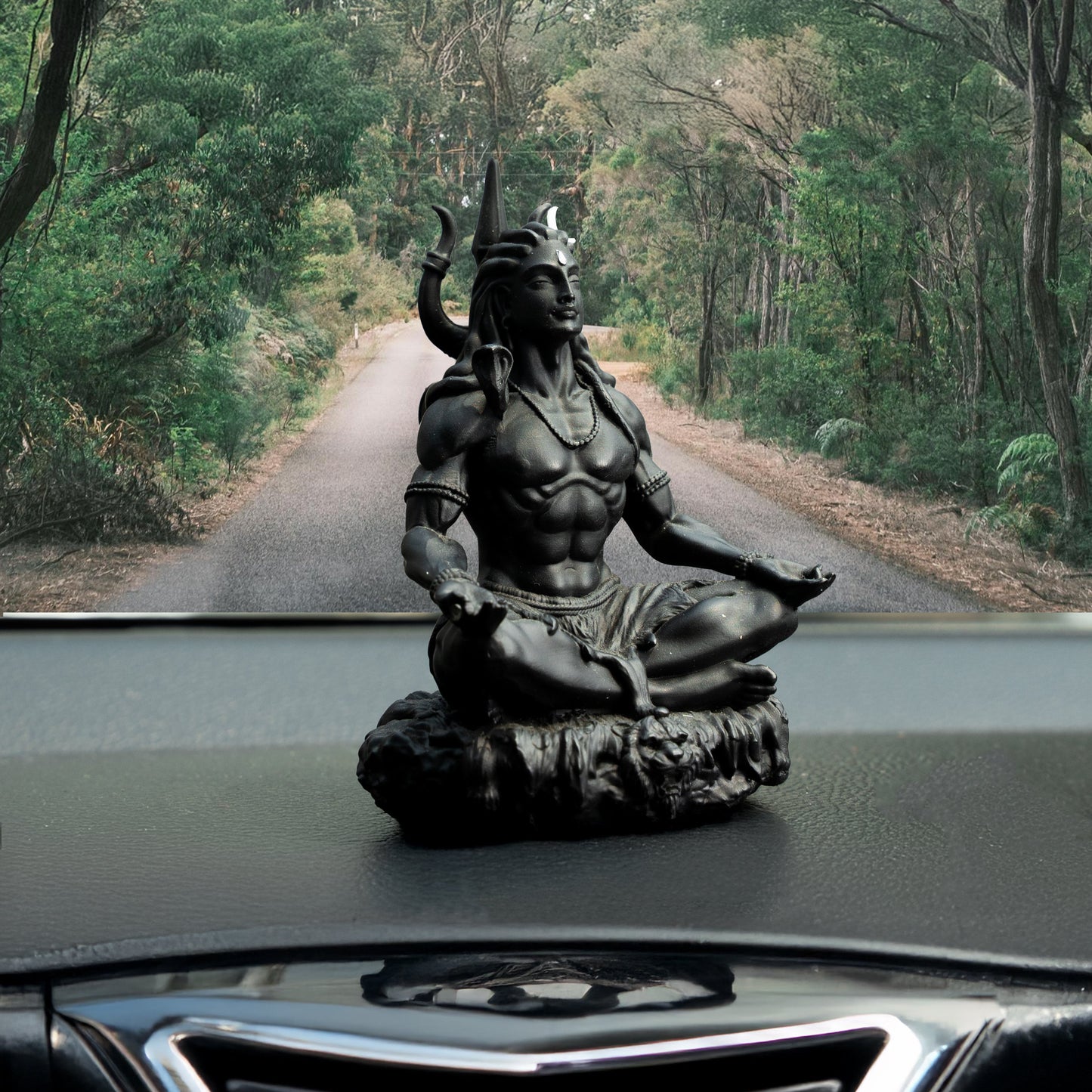 Adiyogi Mahadev Murti | Meditating Adiyogi Mahadev Idol for Car Dashboard & Home Temple