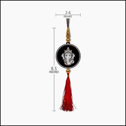 Lord Ganesha & Om Premium Car Hanging