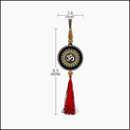 Lord Ganesha & Om Premium Car Hanging