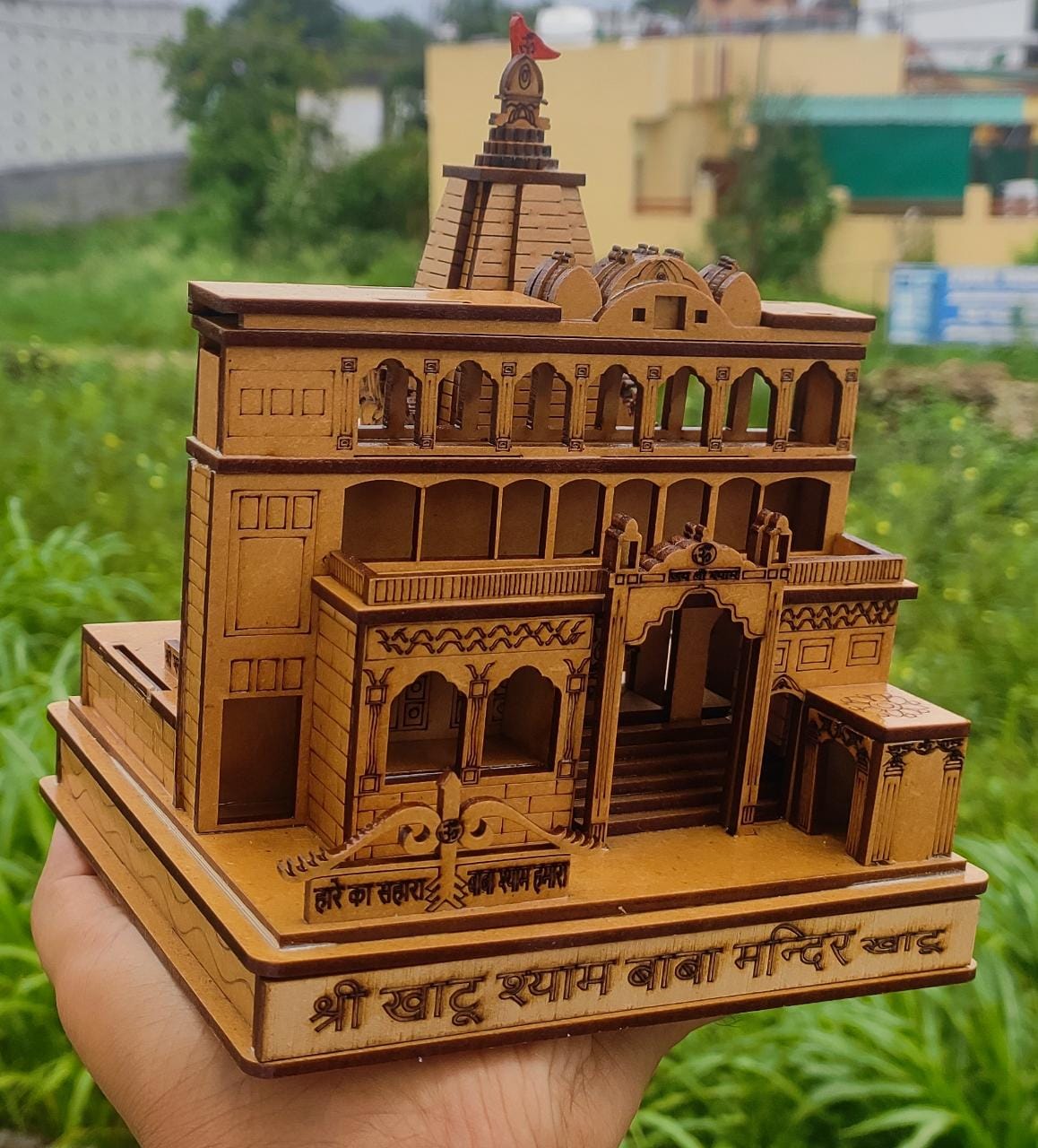 Khatu Shyam Mandir Large Beautiful Miniature | 3D Khatu Shyam Mandir model