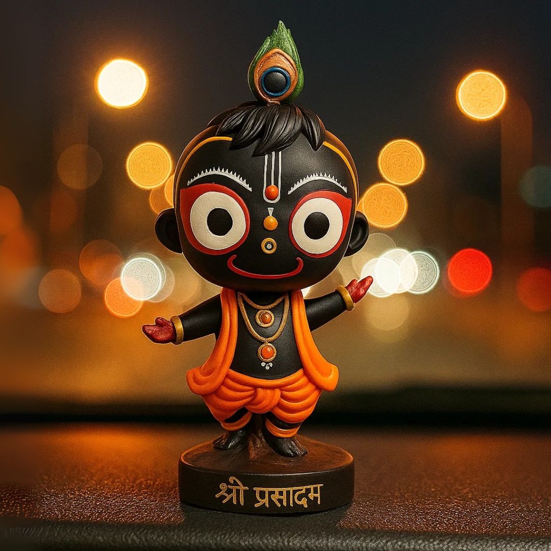 Dancing Jagannath Idol Statue For Home, Car Dashboard, Gifting & Decor