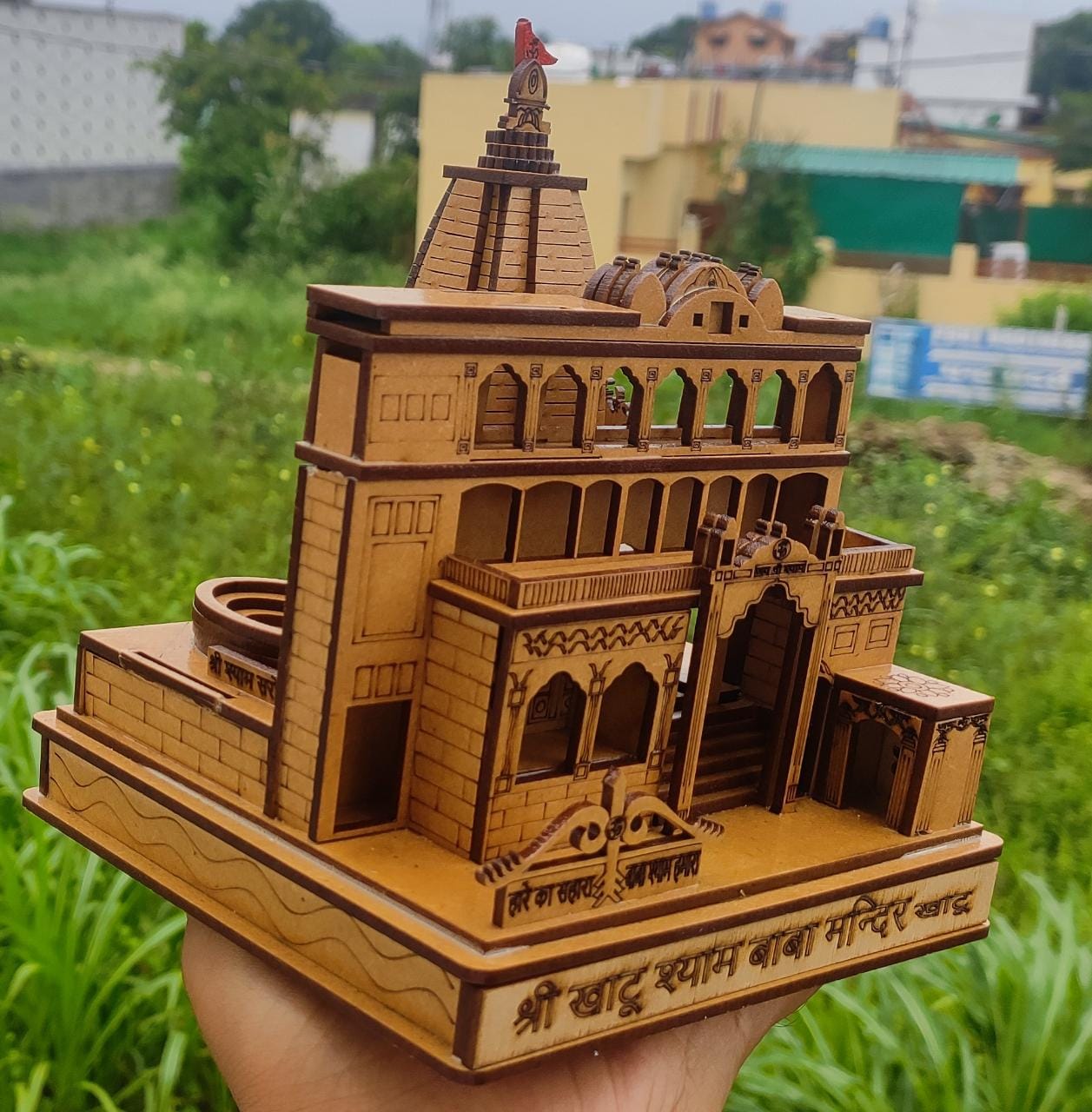 Khatu Shyam Mandir Large Beautiful Miniature | 3D Khatu Shyam Mandir model