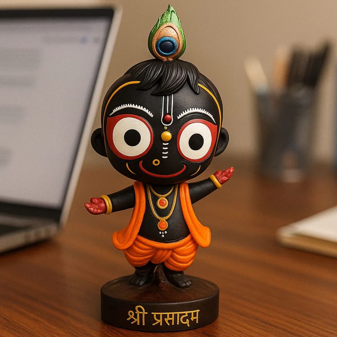 Dancing Jagannath Idol Statue For Home, Car Dashboard, Gifting & Decor