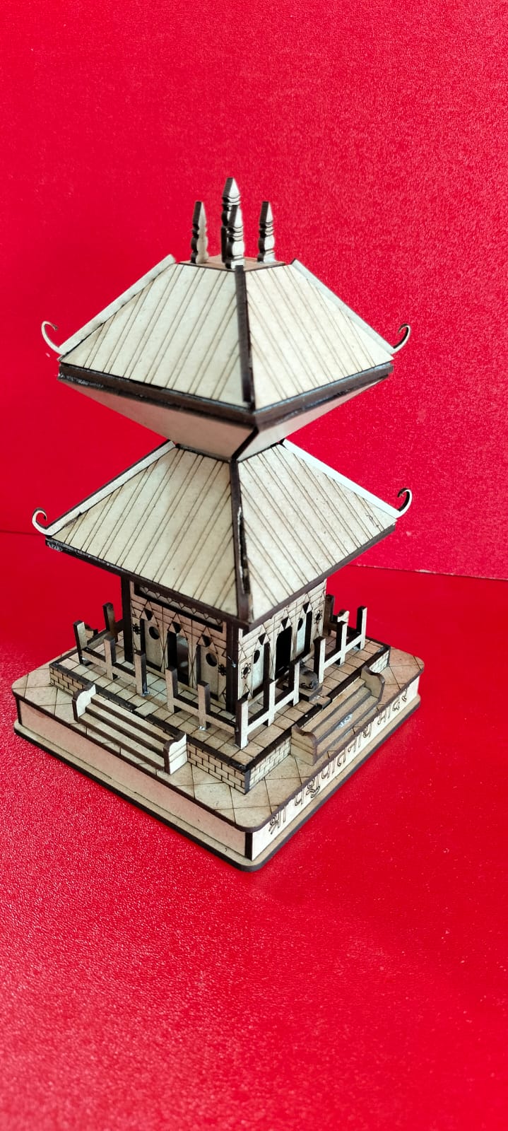 3D Shri Pashupatinath Mandir Small Model | Exquisite Wooden Temple