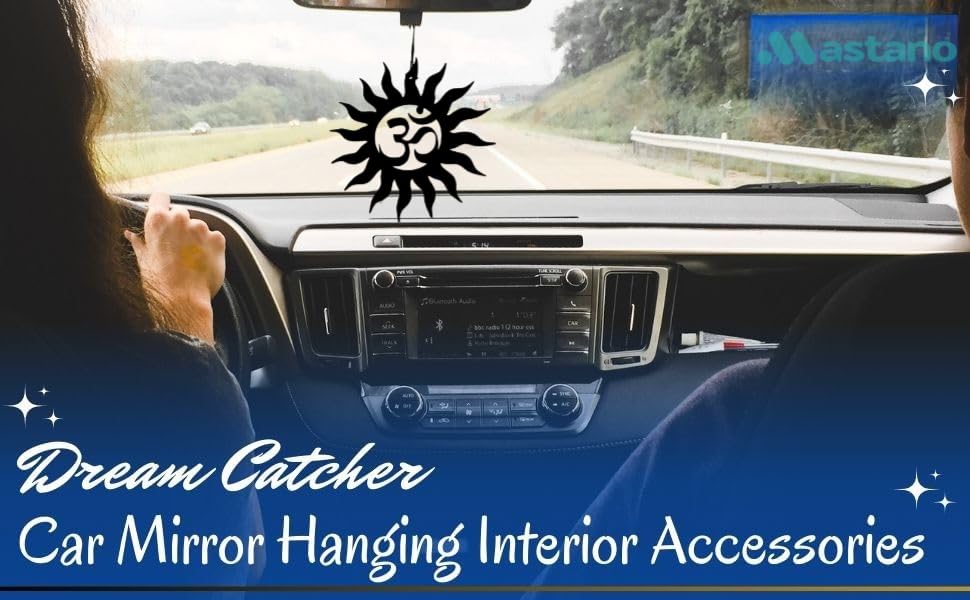 Om with Sun Car Hanging