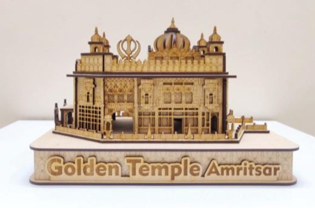 3D Golden Temple Amritsar Model | Exquisite Wooden Replica | Sacred Sikh Décor
