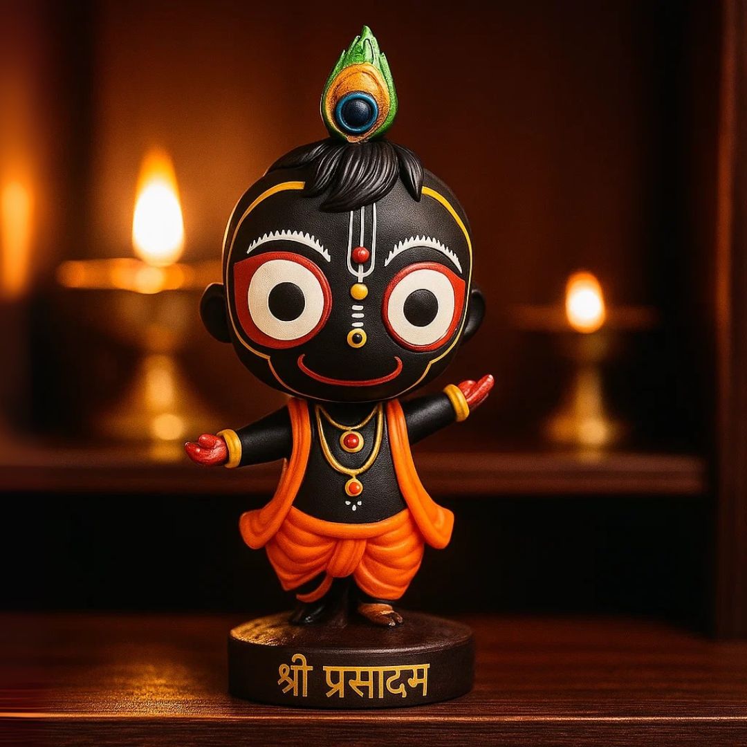 Dancing Jagannath Idol Statue For Home, Car Dashboard, Gifting & Decor