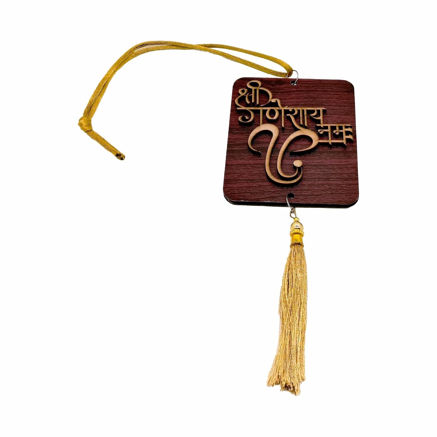 Ganesh Ji Wooden Car Hanging