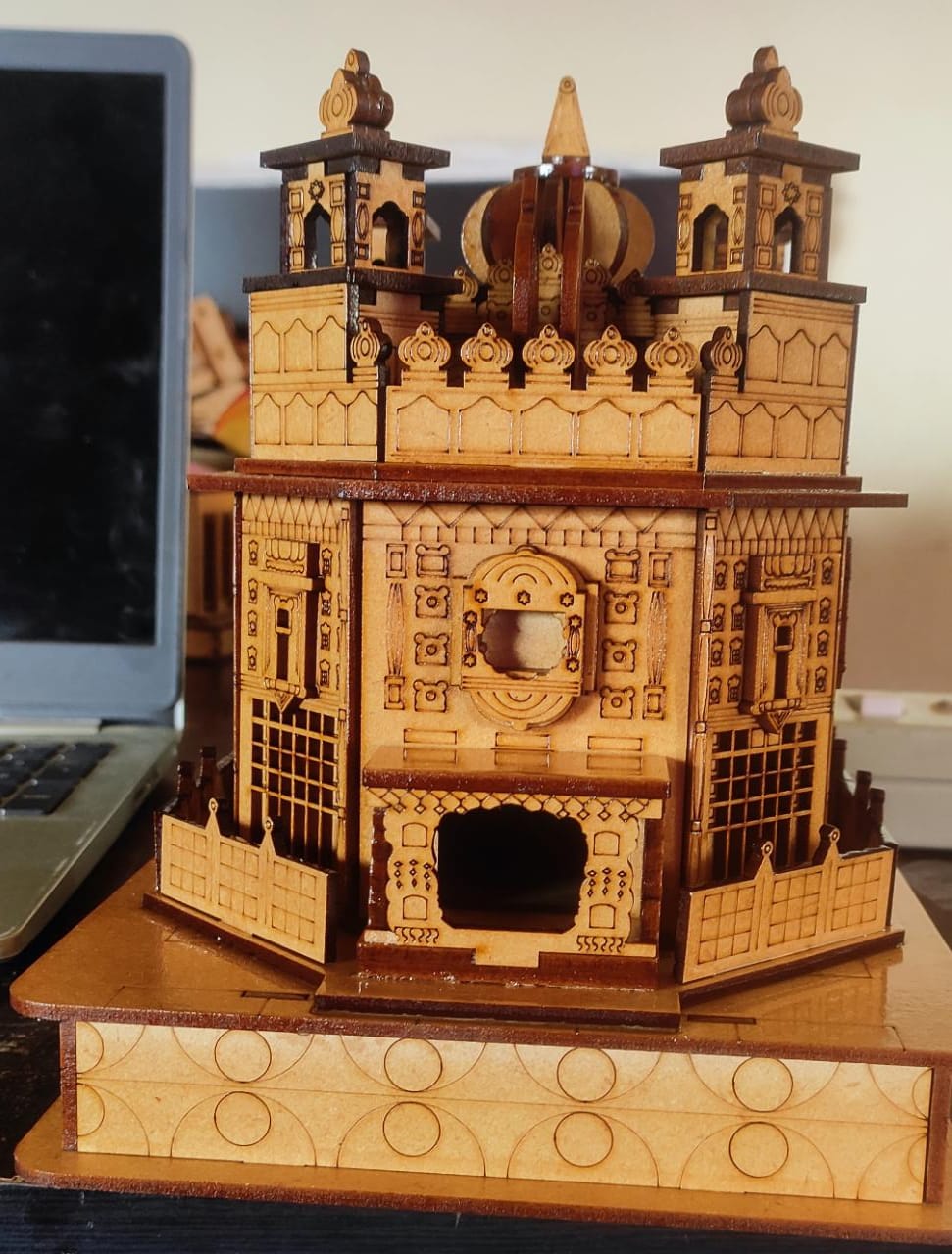 3D Golden Temple Amritsar Model | Exquisite Wooden Replica | Sacred Sikh Décor