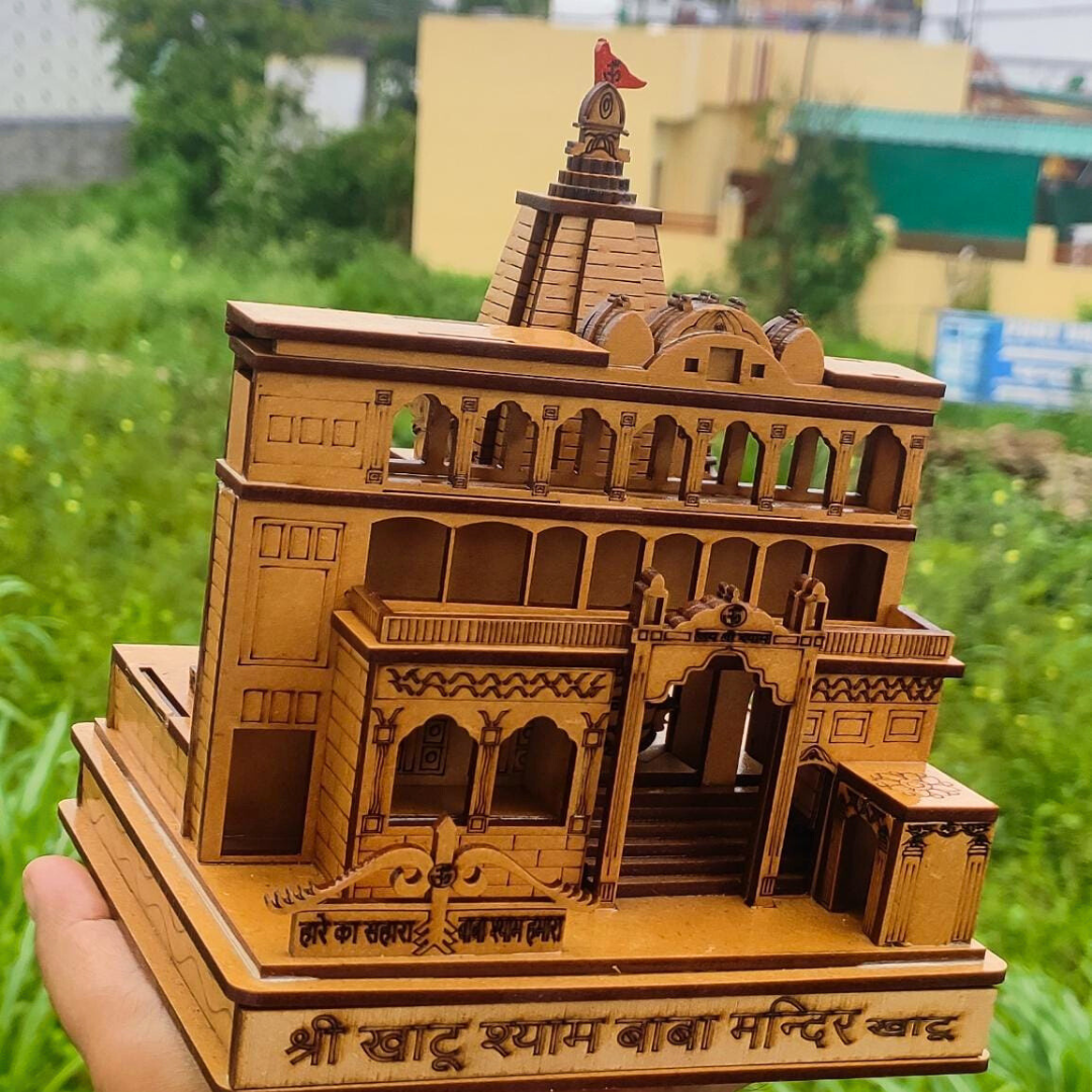 Khatu Shyam Mandir Large Beautiful Miniature | 3D Khatu Shyam Mandir model