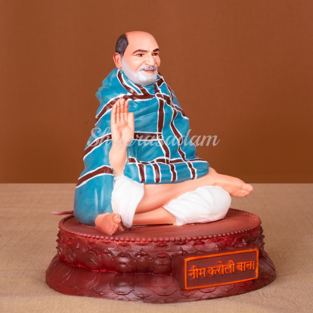 Neem Karoli Baba Idol Statue For Home Car Dashboard , Gifting And Decor