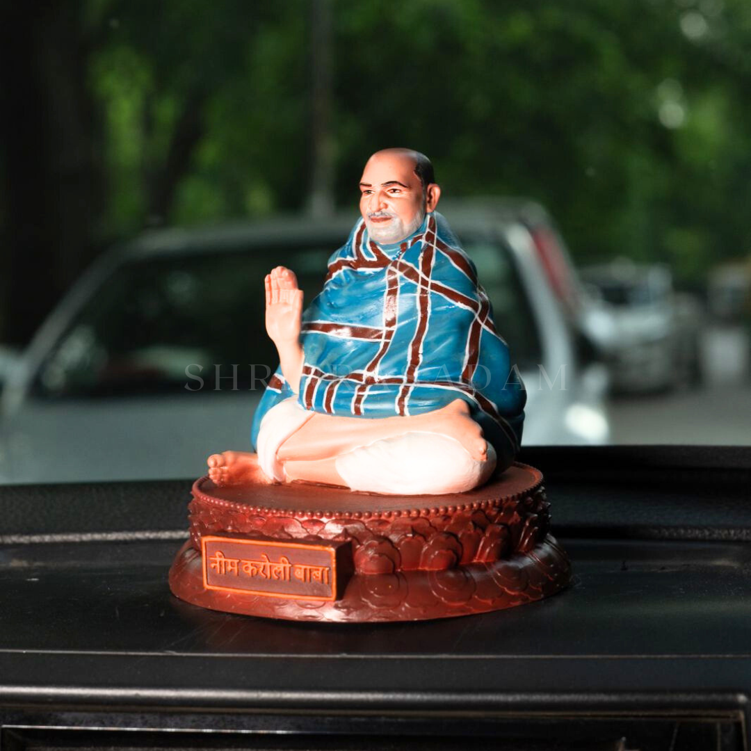 Neem Karoli Baba Idol Statue For Home Car Dashboard , Gifting And Decor