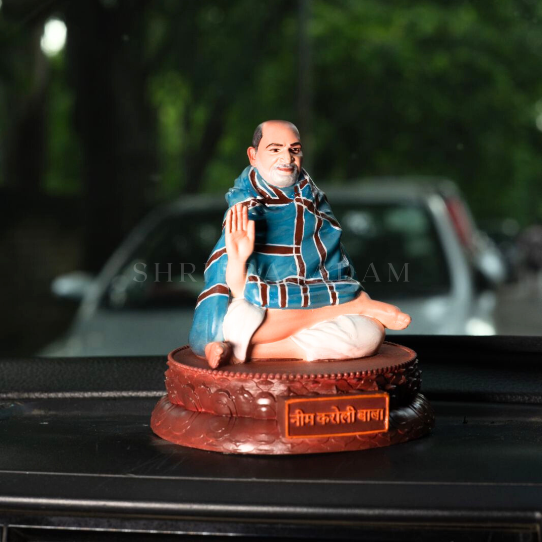 Neem Karoli Baba Idol Statue For Home Car Dashboard , Gifting And Decor