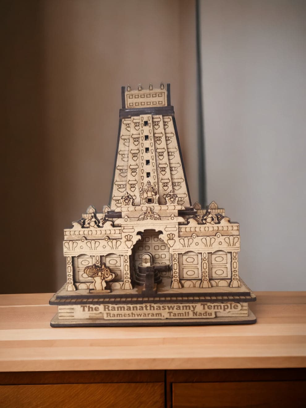 3D The Ramanathaswamy Temple Rameshwaram – Exquisite Wooden Replica | Ramanathaswamy Temple model