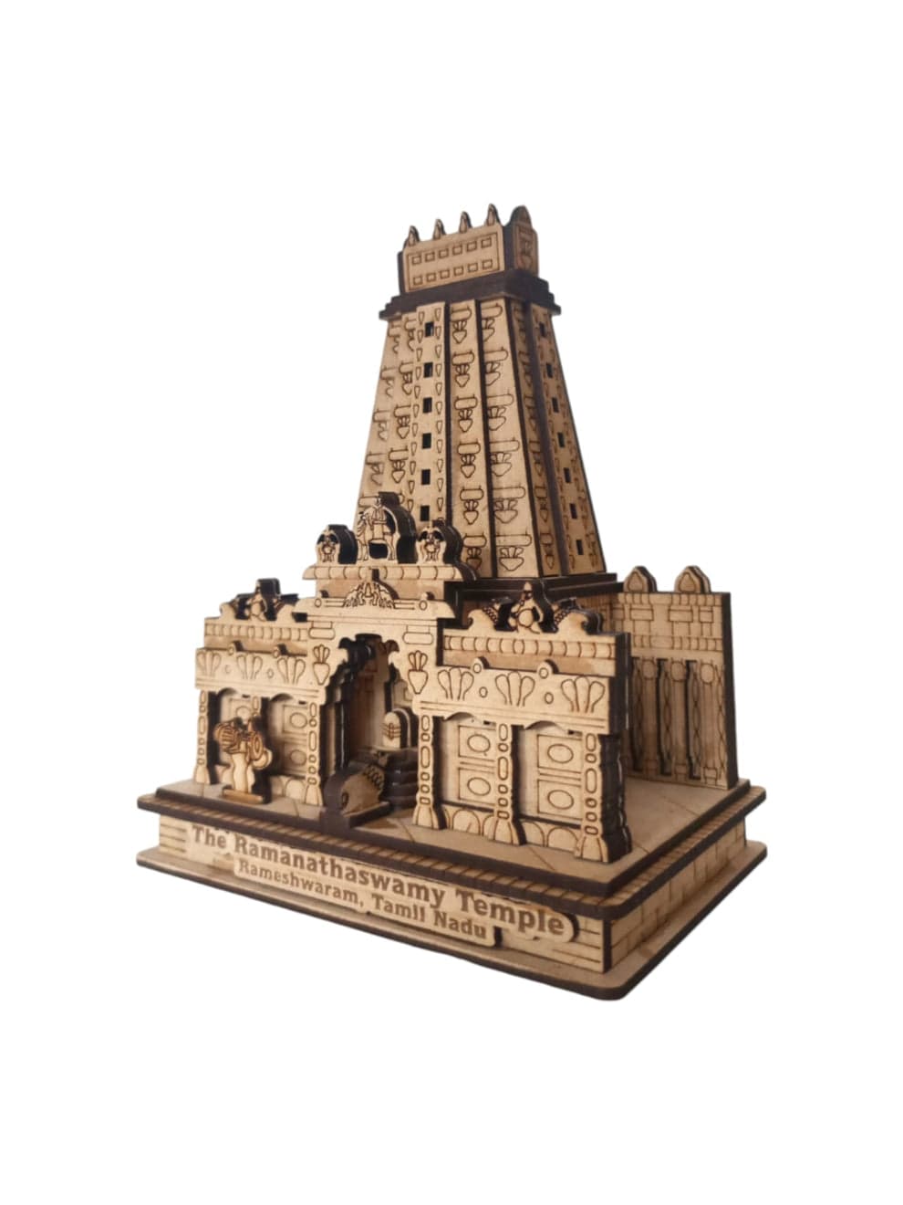 3D The Ramanathaswamy Temple Rameshwaram – Exquisite Wooden Replica | Ramanathaswamy Temple model