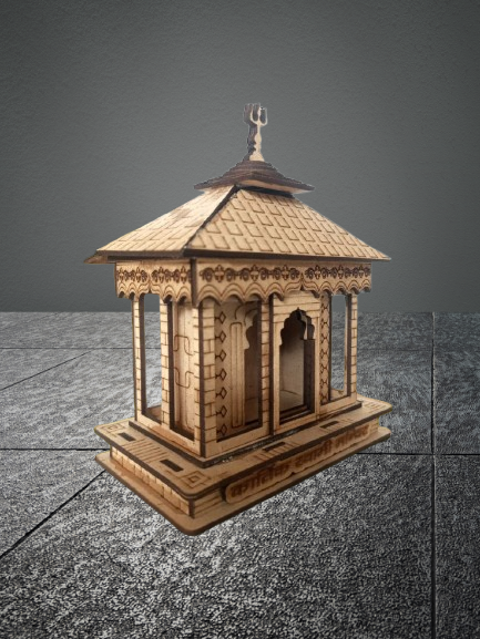 3D Kartik Swami Mandir – A Divine Wooden Masterpiece for Your Sacred Space | Kartik Swami Mandir replica