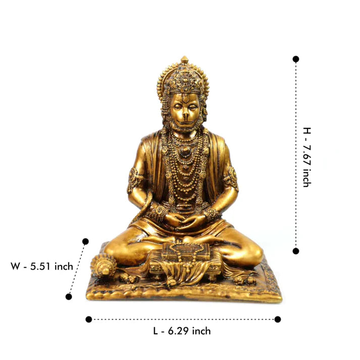 Meditating Lord Hanuman Idol | Bajrang Bali Murti | Hanuman Ji in Meditation Posture