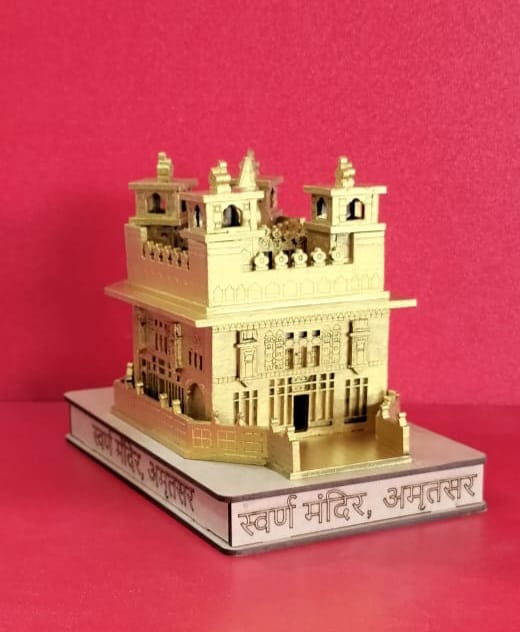Small 3D Golden Temple Amritsar Miniature Model | Divine Décor Sri Harmandir Sahib Replica | Sacred Sikh Souvenir