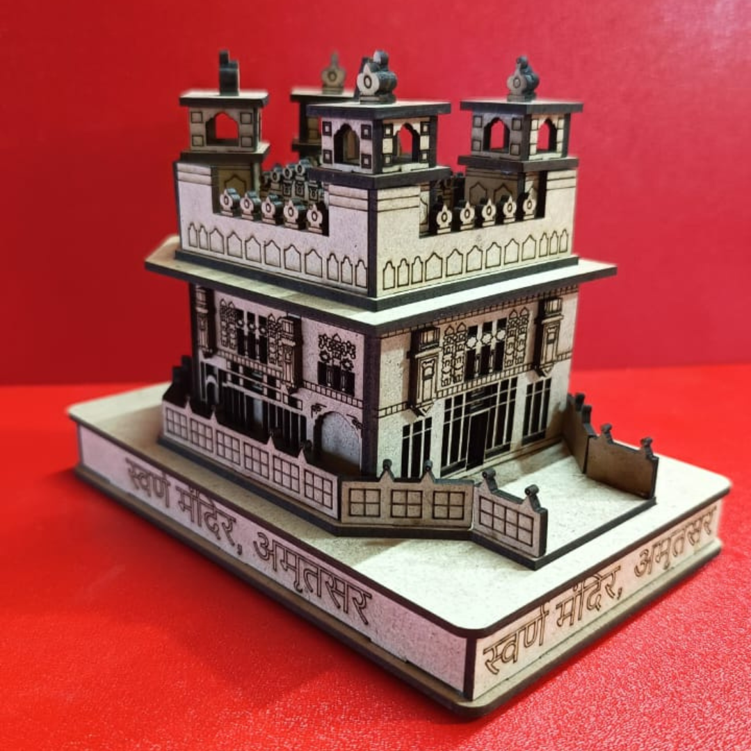 Small 3D Golden Temple Amritsar Miniature Model | Divine Décor Sri Harmandir Sahib Replica | Sacred Sikh Souvenir