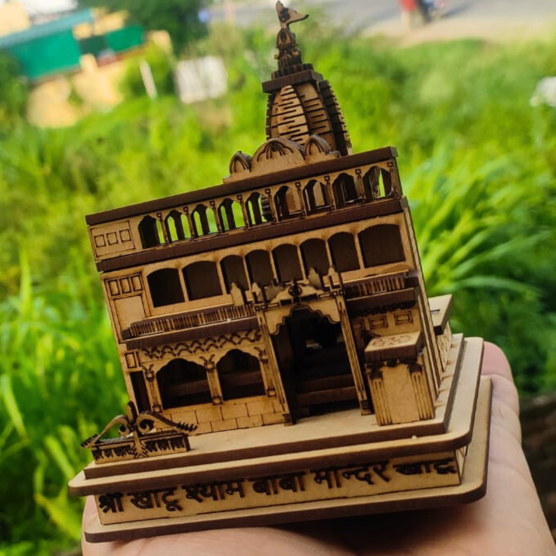 Khatu Shyam Mandir Small Beautiful Miniature | 3D Khatu Shyam Mandir model