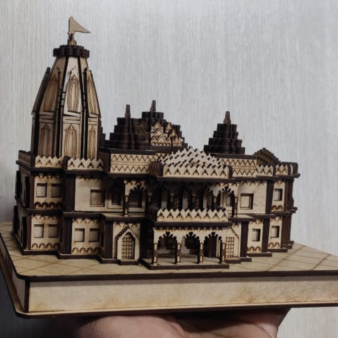 Prem Mandir Vrindavan Large 3D Wooden Model |Prem Mandir Vrindavan wooden model | Radha Krishna temple model