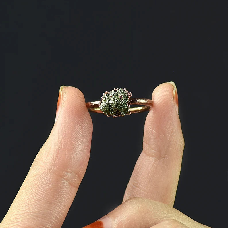 Pyrite Rose Gold Ring