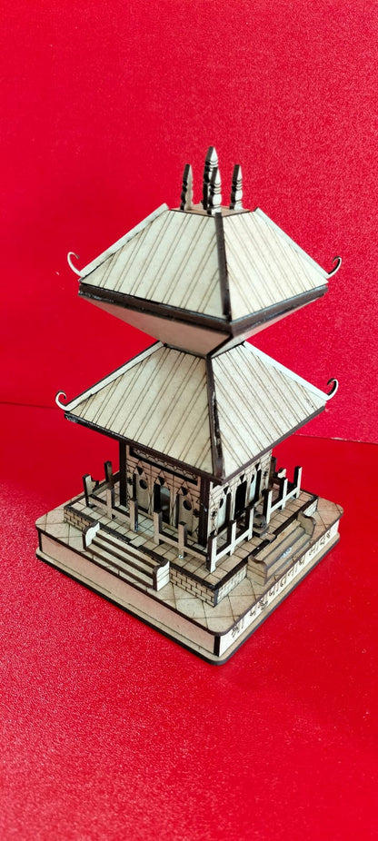 3D Shri Pashupatinath Mandir Small Model | Exquisite Wooden Temple