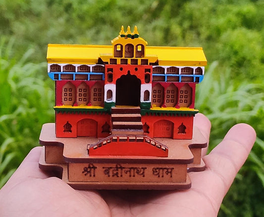 Mini Badrinath Dham Color Model | Compact & Divine Temple Replica | Mini Badrinath Dham Color Model