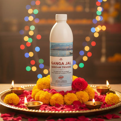Sangam Triveni Ganga Jal | Holy Water from Prayagraj | Sacred Water from Ganga, Yamuna & Saraswati for Puja, Abhishek & Rituals