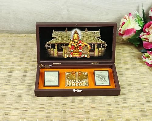 24K Gold Plated Ayyappa Swami Pocket Temple