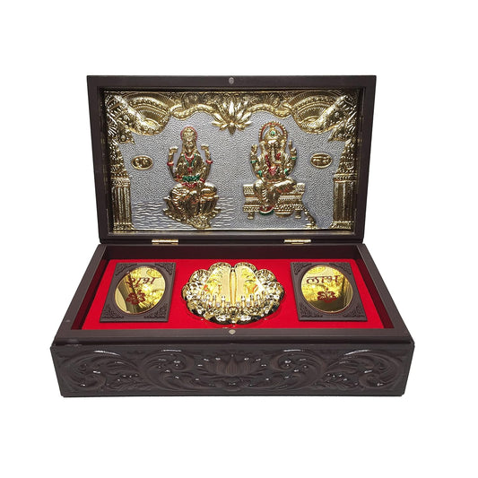 Ganesh Lakshmi Pocket Temple With Dry Fruit Box