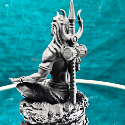 Adiyogi Mahadev Murti | Meditating Adiyogi Mahadev Idol for Car Dashboard & Home Temple