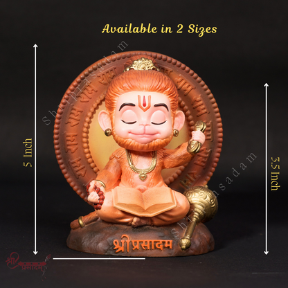 Meditating Bal Hanuman Idol | Bal Hanuman Murti | Idol for Car Dashboard