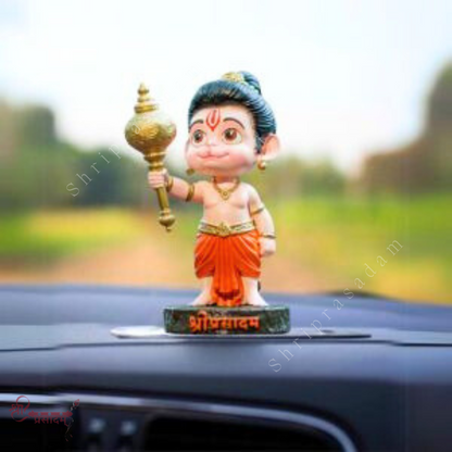 Bal Hanuman with Gada | Bal Hanuman Idol for Temple | Ideal for Car Dashboard