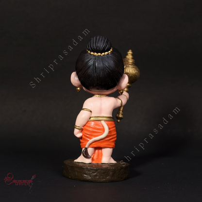 Bal Hanuman with Gada | Bal Hanuman Idol for Temple | Ideal for Car Dashboard