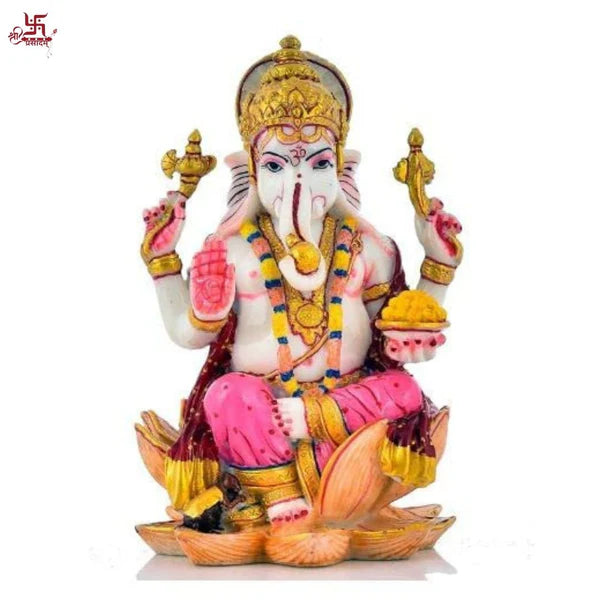 Ganesha Ji Idol | Lord Ganesha Murti  |  Ganesh Statue  | Ganesh Statue | Marble Ganesha Idol