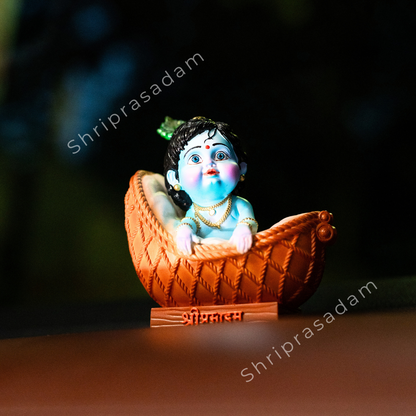 Laddo Gopal Idol | Bal Krishna Murti | Decorative Showpiece Makhan Chor