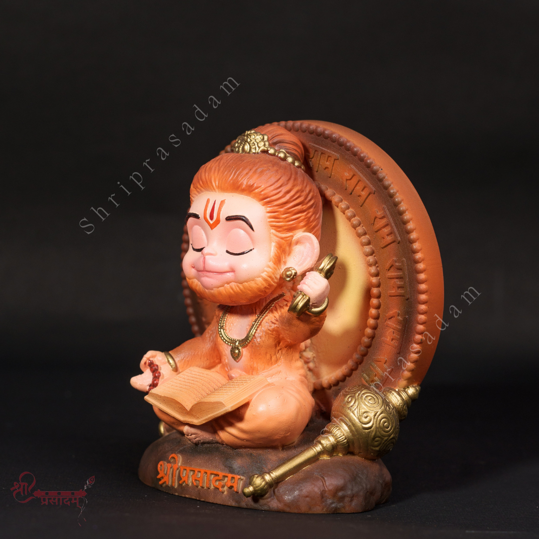 Meditating Bal Hanuman Idol | Bal Hanuman Murti | Idol for Car Dashboard