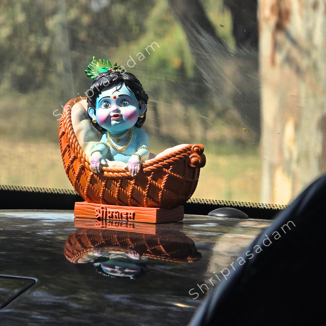 Laddo Gopal Idol | Bal Krishna Murti | Decorative Showpiece Makhan Chor