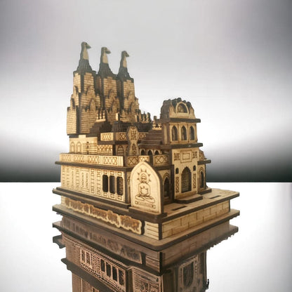 Shree Mahaveer Ji Digambar Jain Temple - 3D Wooden Model | Mahaveer Ji Jain Temple model