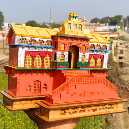 Badrinath Dham Large Color Model | Badrinath Temple 3D Model | Handcrafted Badrinath Temple Model