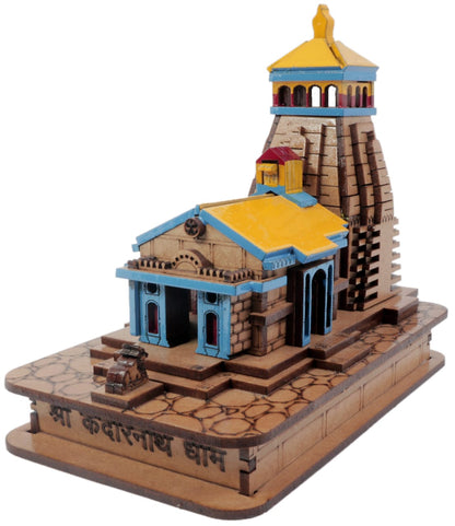 Shri Kedar Small Color Model | Mini Kedarnath Temple Showpiece | 3D Colored Kedarnath Mandir Model