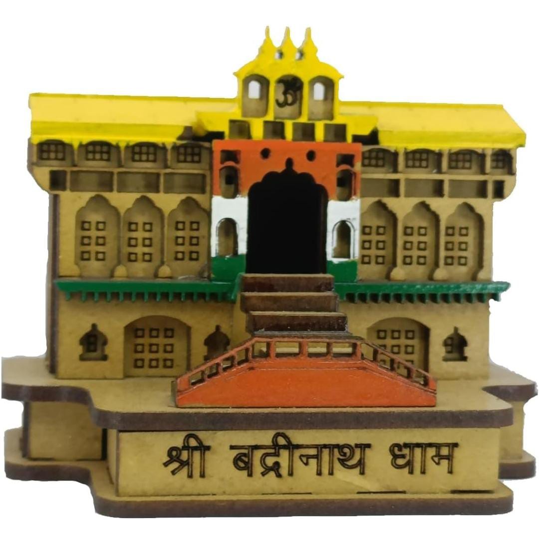 Mini Badrinath Dham Color Model | Compact & Divine Temple Replica | Mini Badrinath Dham Color Model