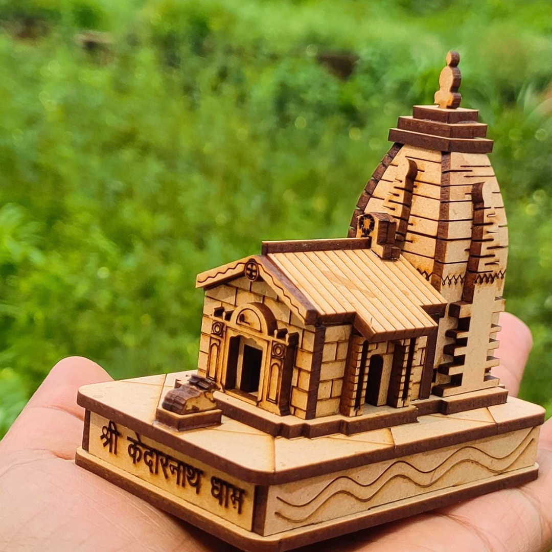 Shri Kedar Base 3D Beautiful Wooden Model | Kedarnath 3D Wooden Model | Kedarnath Dham Model