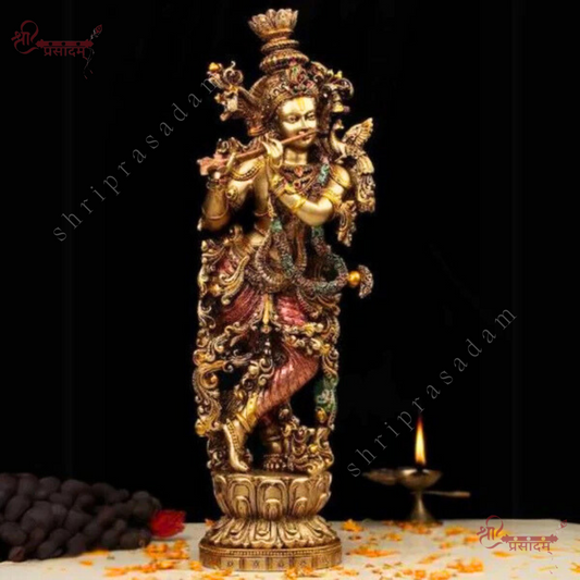 Krishna Ji Idol | Krishna Statue for Home Temple & Decoration